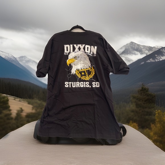 Lot of 2 Dixxon Flannel Co. Let Freedom Caw Sturgis SD Tee Shirt Men's Size 2XL - Picture 1 of 11